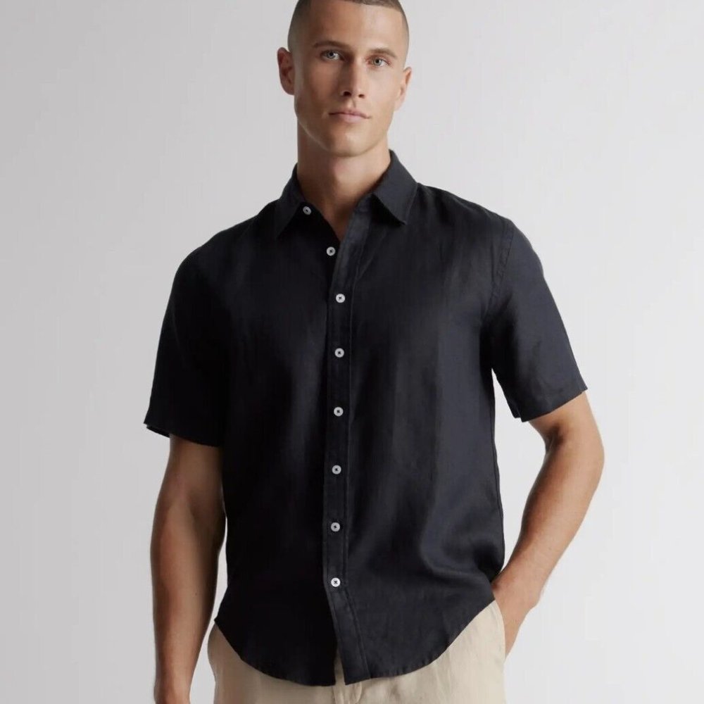 Quince 100% European Linen Short Sleeve Shirt